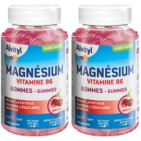 ALVITYL Magnésium  Vitamine B6 Gommes Cerise