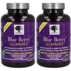 New Nordic Blue Berry Gummies complément pour les yeux