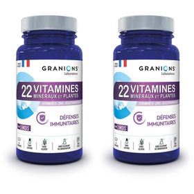 Laboratoire des Granions® 22 Vitamines Minéraux et Plantes - Défenses Immunitaires