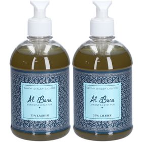 AL BARA SAVON D'ALEP LIQUIDE 35% LAURIER FLACON POMPE