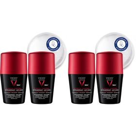 Lot*2 Vichy Homme Détranspirant anti-odeur 96h - Roll-on 50ml