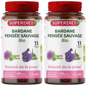 SUPERDIET Bardane Pensée sauvage Bio Beauté de la peau