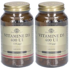 SOLGAR Vitamine D3 400 UI - Défenses immunitaires