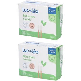 Luc et Lea Bâtonnets ouatés Tige Bambou