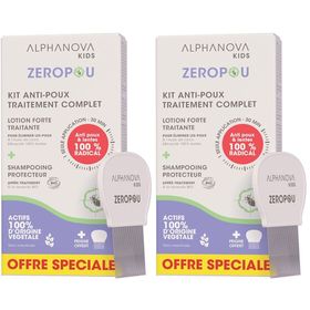 Alphanova KIT ANTI-POUX TRAITEMENT COMPLET ZEROPOU | ALPHANOVA KIDS