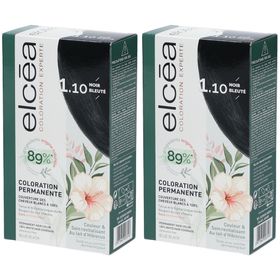 ELCÉA Coloration Experte Permanente Noir Bleuté – 1.10