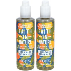 FAITH IN NATURE Savon mains liquide Pamplemousse & Orange