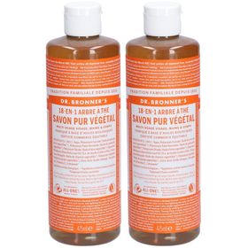 DR.BRONNER'S Savon Pur Végétal liquide 18-en-1 Arbre à thé