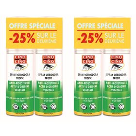 CINQ SUR CINQ Lot De 2 Spray Anti-Moustiques Citriodora  - Actifs d'Origine Végétal