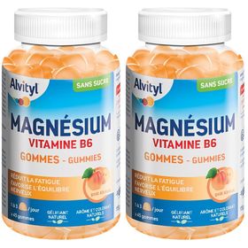 ALVITYL Magnésium Vitamine B6 Gommes Abricot
