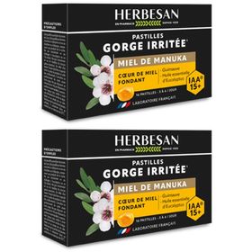 HERBESAN PASTILLES MANUKA CŒUR FONDANT IAA15+ -  Boite de 16 billes