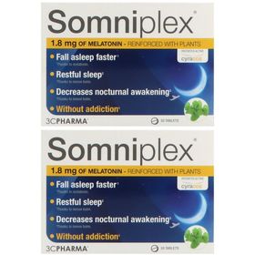 Somniplex 1,8 mg de Mélatonine Renforcé avec des Plantes