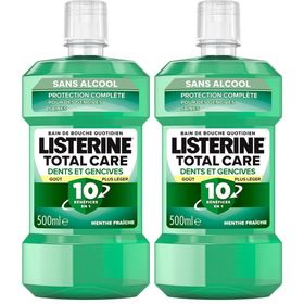 Listerine Total Care Dents et Gencives – Bain de Bouche Sans Alcool