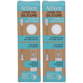 Act'eco Coton-Tige Réutilisable Silicone Blanc