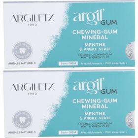 Argiletz Chewing-gum à l’argile verte arôme menthe