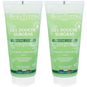BeauTerra Gel Douche Surgras - Verveine Citron