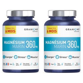 GRANIONS Magnésium Marin  360 mg - Format Eco 6 mois - 180 Comprimés