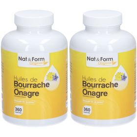 Nat&Form Huiles de bourrache/onagre en capsules