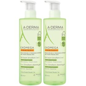 A-DERMA EXOMEGA CONTROL Gel lavant émollient 2 en 1 anti-grattage