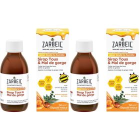 ZARBEIL Sirop toux & Mal de gorge pour toute la famille
