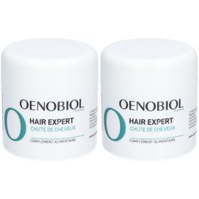 OENOBIOL HAIR EXPERT Chute de Cheveux - Nouvelle formule concentrée - Chute de cheveux- Favorise la croissance - Préserve la densité des cheveux - Complément alimentaire 60 capsules - Programme 1 mois