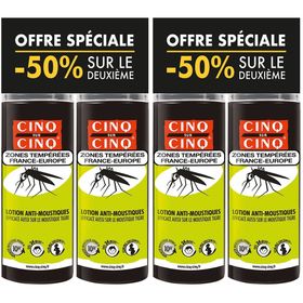 Lot de 2 Spray Zones Temperées Anti-Moustiques 100 ml Cinq sur Cinq