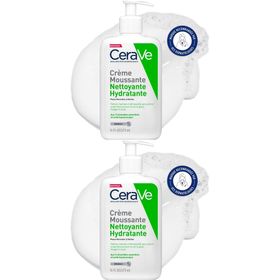 Crème Moussante Nettoyante Hydratante Visage pour les Peaux Normales à Sèches 473ml