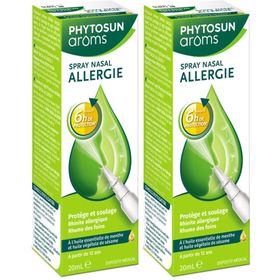 PHYTOSUN AROMS - Spray Nasal Allergie - aux Huiles Essentielles et Végétales - Protège & Soulage : Rhume des foins, Acariens et Poils d'animaux - 20 ml