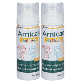 ARNICAN - Actifroid - Mousse crépitante à effet froid à base d'arnica - Effet apaisant - Aérosol 50 ml