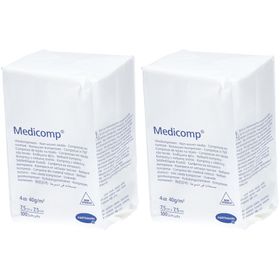 MEDICOMP NON STÉRILE - Compresse en non tissé, non stérile, 40 g. 7,5 cm x 7,5 cm (ref. 41