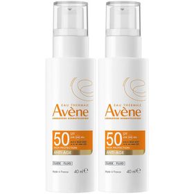 Avène Solaire Fluide Anti-Age SPF50 | Usage quotidien | Très Haute Protection | Peau sensible
