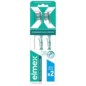ELMEX Brosse à Dents Sensitive Professional Extra Souple Duo Pack