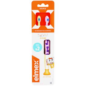ELMEX Brosse à Dents Enfants 0-3 ans DUO