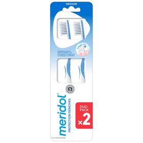 MERIDOL Brosse à Dents Protection Gencives Medium Duo Pack