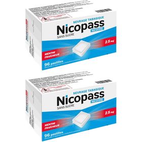 Nicopass® Menthe fraicheur s/s 2,5 mg