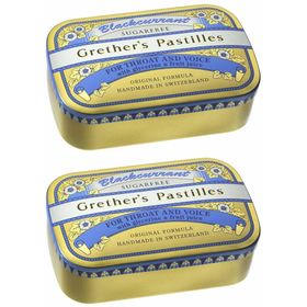 Grethers Pastilles Blackcurrant Sans Sucre