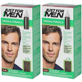 JUST FOR MEN® Shampooing colorant Châtain H-35