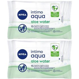 NIVEA Intimo Aqua Aloe water Lingettes hygiène intime