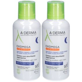 A-Derma Exomega Control Crème Nuit Emolliente Réparatrice