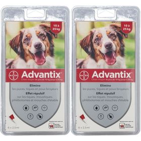 Advantix Chien moyen de 10 kg - 25 kg