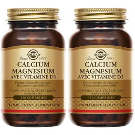 SOLGAR Calcium Magnésium Vitamine D3 - Santé des Os