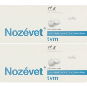 NOZEVET - Comprimé antinauséeux pour chien et chat.  - bt 20 x2