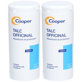 COOPER - Talc officinal - Poudre - Tenir au sec - 120g