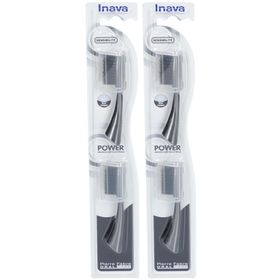 INAVA Recharges Brosse à Dents Noir