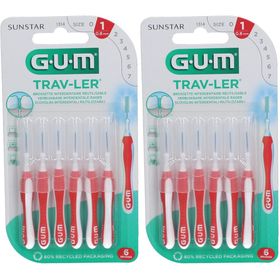 Bougie rouge GUM® Trav-Ler® 0,8 mm avec capuchon