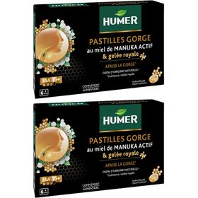 Humer Pastilles Gorge Miel Manuka Actif & Gelée Royale