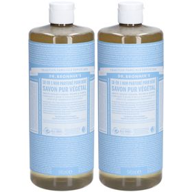 DR.BRONNER'S Savon Pur Végétal liquide 18-en-1 non parfumé pour bébé