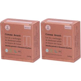 Comme Avant® recharge de déodorant solide bio - Menthe poivrée & géranium bourbon
