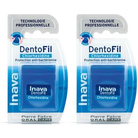 Inava DentoFil Chlorhexidine Fil dentaire ciré chlorhexidine
