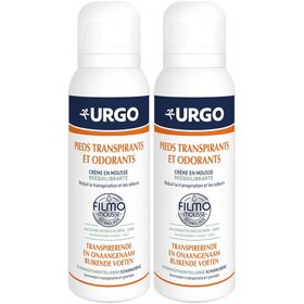 Urgo Pieds Transpirants et Odorants Crème en Mousse Rééquilibrante